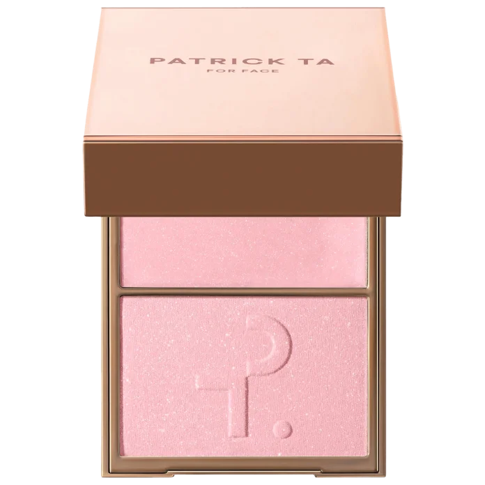 Дуэт кремового и пудрового хайлайтера PATRICK TA Major Glow Crème & Powder Light Reflecting Translucent Highlighter Duo - Baby