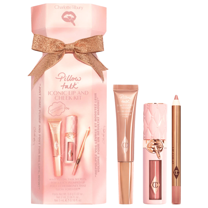 Подарочный набор Charlotte Tilbury Lip and Cheek Trio Makeup Gift Set - pillow talk
