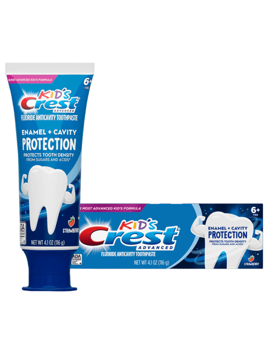 Зубная паста Crest Kids 2в1 с защитой эмали и профилактикой кариеса.