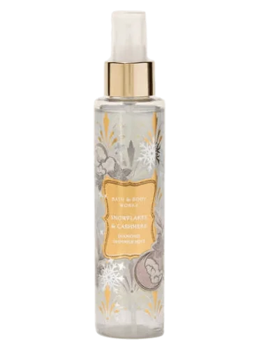 Парфюмированный шиммер-мист для тела с сиянием Bath & Body Works Snowflakes & Cashmere Diamond Shimmer Mist - 145 мл