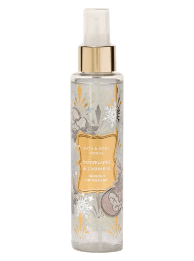Парфюмированный шиммер-мист для тела с сиянием Bath & Body Works Snowflakes & Cashmere Diamond Shimmer Mist - 145 мл