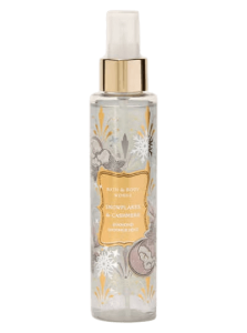 Парфюмированный шиммер-мист для тела с сиянием Bath & Body Works Snowflakes & Cashmere Diamond Shimmer Mist - 145 мл