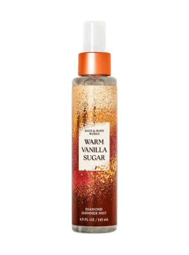 Парфюмированный шиммер-мист для тела с сиянием Bath & Body Works Warm Vanilla Sugar Diamond Shimmer Mist - 145 мл