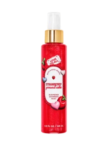 Парфюмированный шиммер-мист для тела с сиянием Bath & Body Works Strawberry Pound Cake Diamond Shimmer Mist - 145 мл