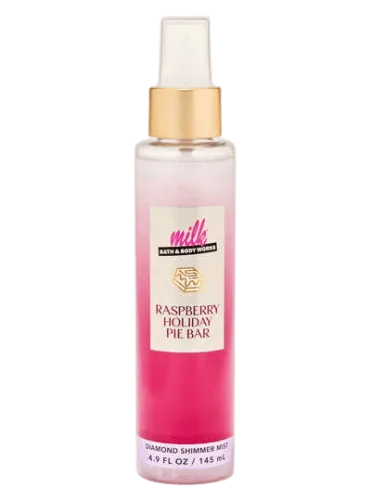 Парфюмированный шиммер-мист для тела с сиянием Bath & Body Works Raspberry Holiday Pie Bar Diamond Shimmer Mist - 145 мл