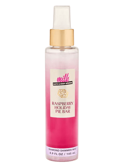 Парфюмированный шиммер-мист для тела с сиянием Bath & Body Works Raspberry Holiday Pie Bar Diamond Shimmer Mist - 145 мл
