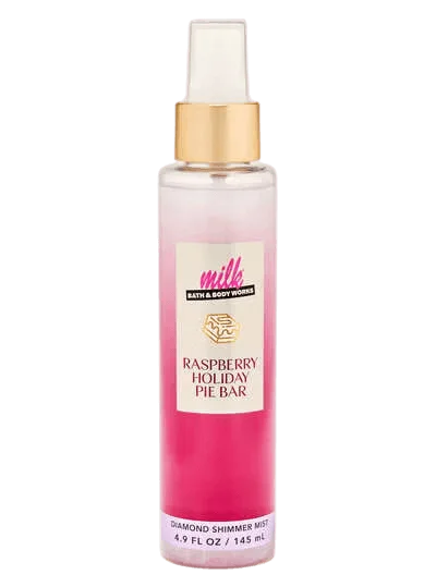 Парфюмированный шиммер-мист для тела с сиянием Bath & Body Works Raspberry Holiday Pie Bar Diamond Shimmer Mist - 145 мл