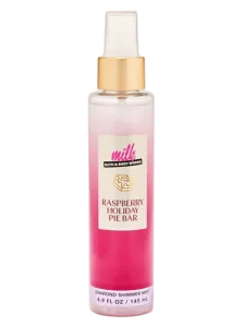 Парфюмированный шиммер-мист для тела с сиянием Bath & Body Works Raspberry Holiday Pie Bar Diamond Shimmer Mist - 145 мл