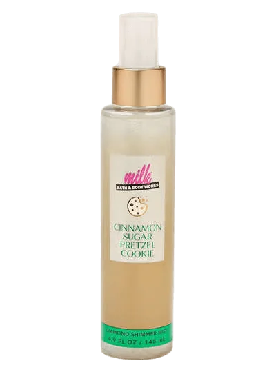Парфюмированный шиммер-мист для тела с сиянием Bath & Body Works Cinnamon Sugar Pretzel Cookie Diamond Shimmer Mist - 145 мл