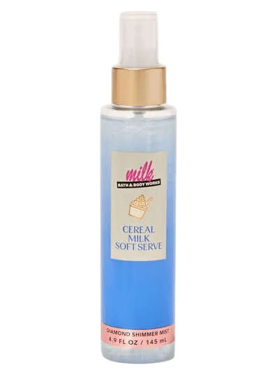 Парфюмированный шиммер-мист для тела с сиянием Bath & Body Works Cereal Milk Soft Serve Diamond Shimmer Mist - 145 мл