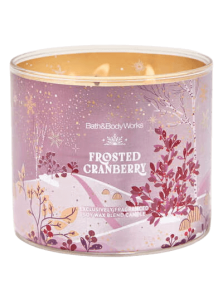 Ароматическая свеча Frosted Cranberry 3-Wick Candle, 3-фитильная - 411 г