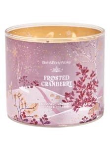 Ароматическая свеча с 3 фитилями Bath & Body Works Frosted Cranberry 3-Wick Candle - 411 г