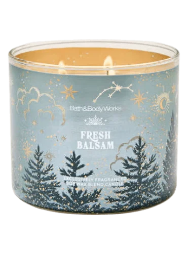 Ароматическая свеча с 3 фитилями Bath & Body Works Fresh Balsam 3-Wick Candle - 411 г