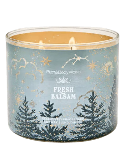 Bath & Body Works Fresh Balsam 3-Wick Candle 3 pilikli aromatik sham - 411 g