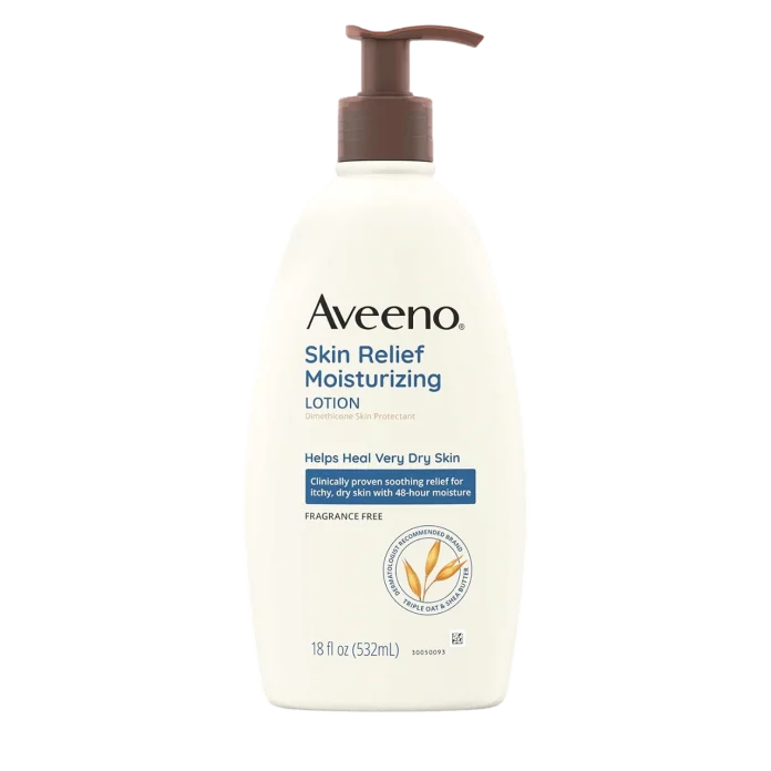 Aveeno Aveeno Skin Relief Fragrance-Free Moisturizing Lotion for Sensitive Skin - 532ml sezgir teri uchun namlantiruvchi tana losyoni