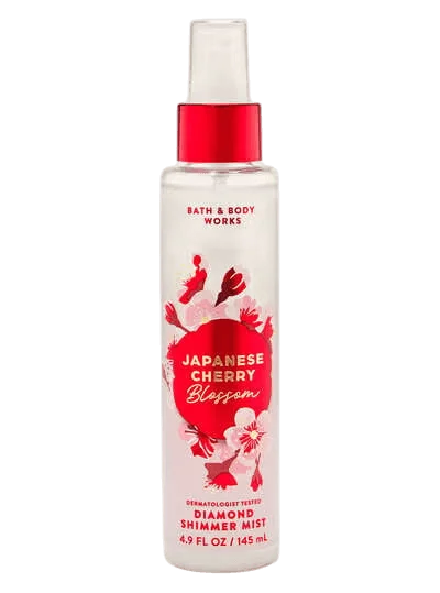 Bath & Body Works Japanese Cherry Blossom Diamond Shimmer Mist - 145 ml porlovchi parfyumeriya shimer-misti