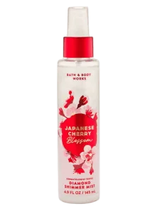 Парфюмированный шиммер-мист для тела с сиянием Bath & Body Works Japanese Cherry Blossom Diamond Shimmer Mist белый - 145 мл