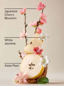 Парфюмированный шиммер-мист для тела с сиянием Bath & Body Works Japanese Cherry Blossom Diamond Shimmer Mist белый - 145 мл
