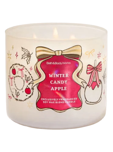 Ароматическая свеча с 3 фитилями Bath & Body Works Winter Candy Apple 3-Wick Candle - 411 г
