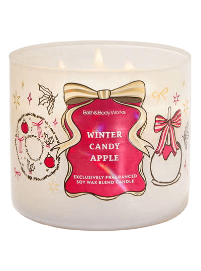 Ароматическая свеча с 3 фитилями Bath & Body Works Winter Candy Apple 3-Wick Candle - 411 г