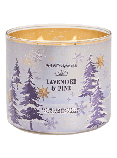 Ароматическая свеча с 3 фитилями Bath & Body Works Lavender & Pine 3-Wick Candle - 411 г