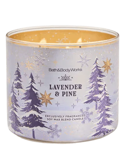Ароматическая свеча с 3 фитилями Bath & Body Works Lavender & Pine 3-Wick Candle - 411 г