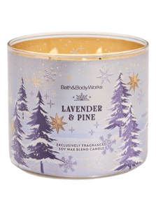 Ароматическая свеча с 3 фитилями Bath & Body Works Lavender & Pine 3-Wick Candle - 411 г