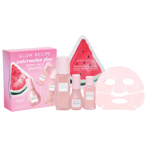 Набор для комплексного ухода за кожей Glow Recipe  Watermelon Glow Dewy Skin Routine Gift Set