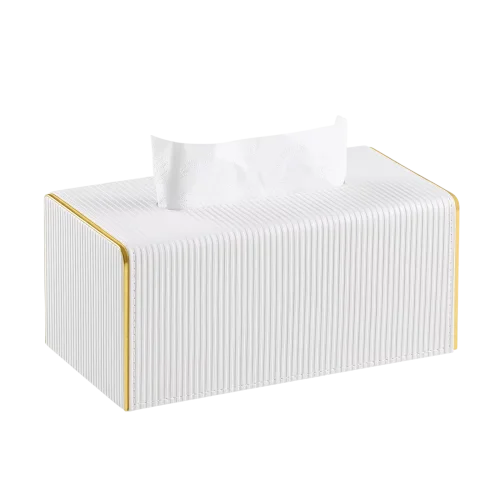 Премиальная салфетница из водонепроницаемой кожи - Pearly Ivory