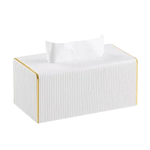 Премиальная салфетница из водонепроницаемой кожи - Pearly Ivory