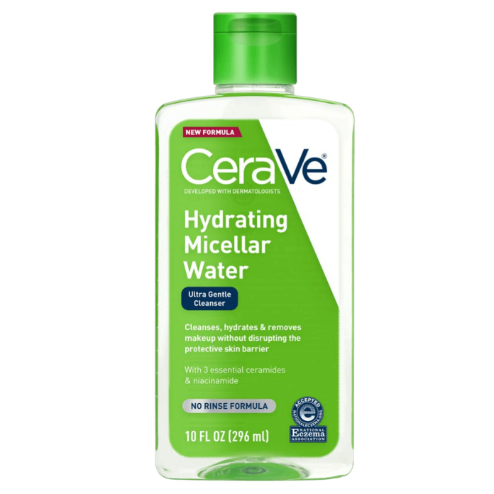 Мицеллярная вода 3-в-1 с церамидами и ниацинамидом CeraVe Hydrating Micellar Water Ultra Gentle Cleanser - 296 ml