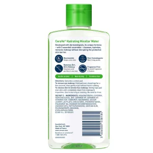 Мицеллярная вода 3-в-1 с церамидами и ниацинамидом CeraVe Hydrating Micellar Water Ultra Gentle Cleanser - 296 ml