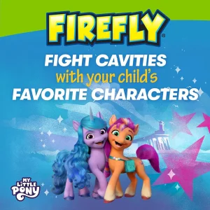 Детская электрическая зубная щётка с антибактериальным чехлом Firefly Clean N' Protect My Little Pony Electric Toothbrush 