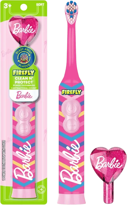 Детская электрическая зубная щётка с антибактериальным чехлом Firefly Clean N' Protect Barbie Electric Toothbrush