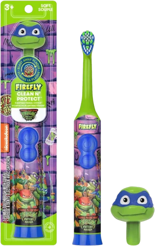 Детская электрическая зубная щётка с антибактериальным чехлом Firefly Clean N' Protect Teenage Mutant Ninja Turtles Electric Toothbrush