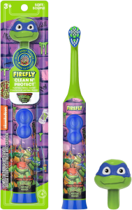 Детская электрическая зубная щётка с антибактериальным чехлом Firefly Clean N' Protect Teenage Mutant Ninja Turtles Electric Toothbrush