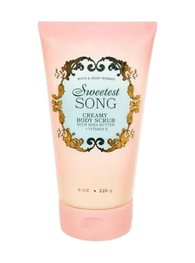 Bath & Body Works - Sweetest Song - 226 g tana uchun kremli skrab