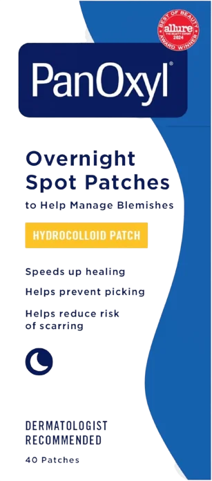 Ночные пластыри для лечения акне - PanOxyl PM Overnight Spot Patches - 40 шт