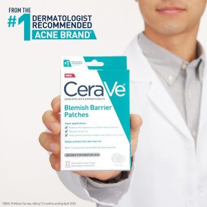 Невидимые пластыри от прыщей с церамидами и ниацинамидом - CeraVe - 22 шт
