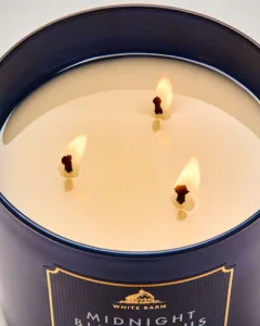 Bath & Body Works White Barn Midnight Blue Citrus 3-Wick Candle 3 pilikli xushbo'y sham - 411 g