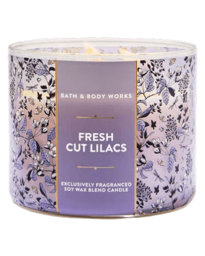 Ароматическая свеча с 3 фитилями Bath & Body Works Fresh Cut Lilacs 3-Wick Candle - 411 г