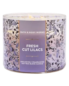 Ароматическая свеча с 3 фитилями Bath & Body Works Fresh Cut Lilacs 3-Wick Candle - 411 г