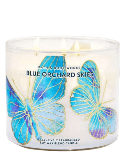 Ароматическая свеча с 3 фитилями Bath & Body Works Blue Orchard Skies 3-Wick Candle - 411 г