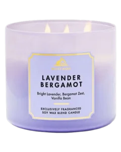 Bath & Body Works White Barn Lavender Bergamot 3-Wick Candle - 411 g 3 pilikli aromatik sham
