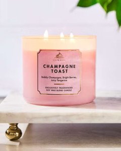 Ароматическая свеча с 3 фитилями Bath & Body Works White Barn Champagne Toast 3-Wick Candle - 411 г
