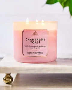 Bath & Body Works White Barn Champagne Toast 3-Wick Candle - 411 g 3 pilikli xushbo'y sham