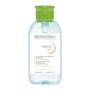 BIODERMA sebium h2o 500ml yog'li va aralash teri uchun pompalik miselyar suv