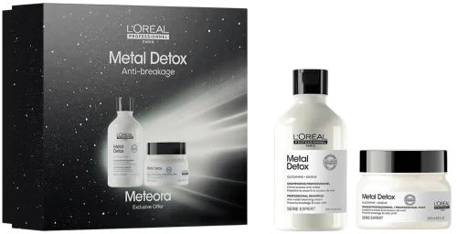 Подарочный набор для восстановления окрашенных волос L’Oréal Professionnel Serie Expert Metal Detox Spring Set
