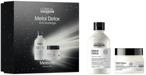 Подарочный набор для восстановления окрашенных волос L’Oréal Professionnel Serie Expert Metal Detox Spring Set
