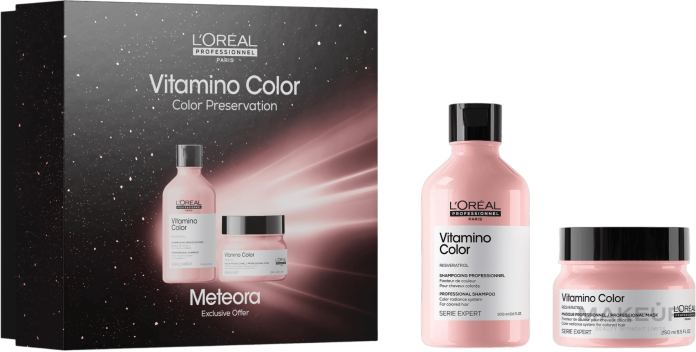 Подарочный набор для окрашенных волос L’Oréal Professionnel Serie Expert Vitamino Color Meteora